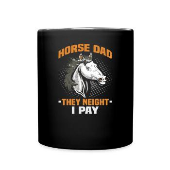 Design équestre et équestre pour les amoureux des chevaux - Mug uni - noir - Devant