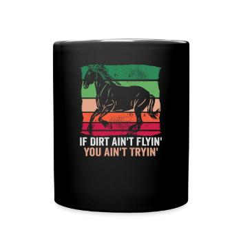 Design équestre et équestre pour les amoureux des chevaux - Mug uni - noir - Devant