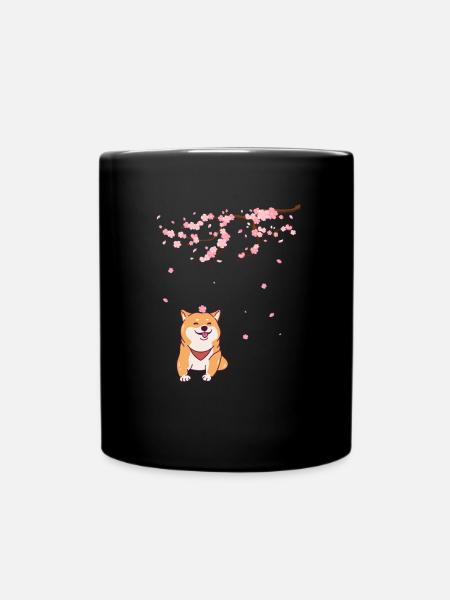 Shiba Inu - Tasse einfarbig - Schwarz