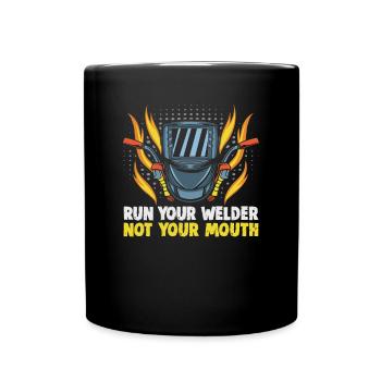 Conception de slogan de soudeur pour les métallurgistes - Mug uni - noir - Devant