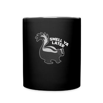 Stinktier - Tasse einfarbig - Schwarz - Vorne