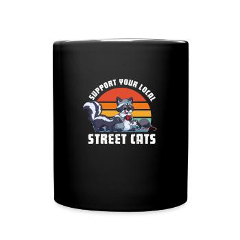Mouffette - Mug uni - noir - Devant