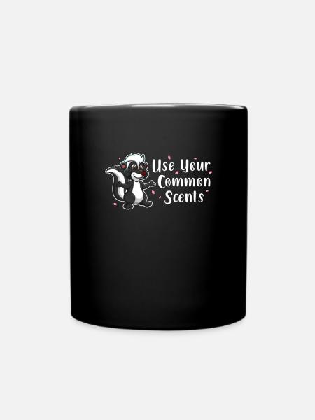 Stinktier - Tasse einfarbig - Schwarz