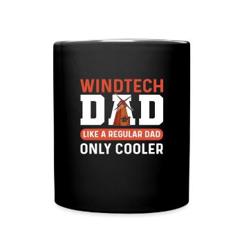 Wind Tech Dad. Windmill operators. - Full Colour Mug - black - Front