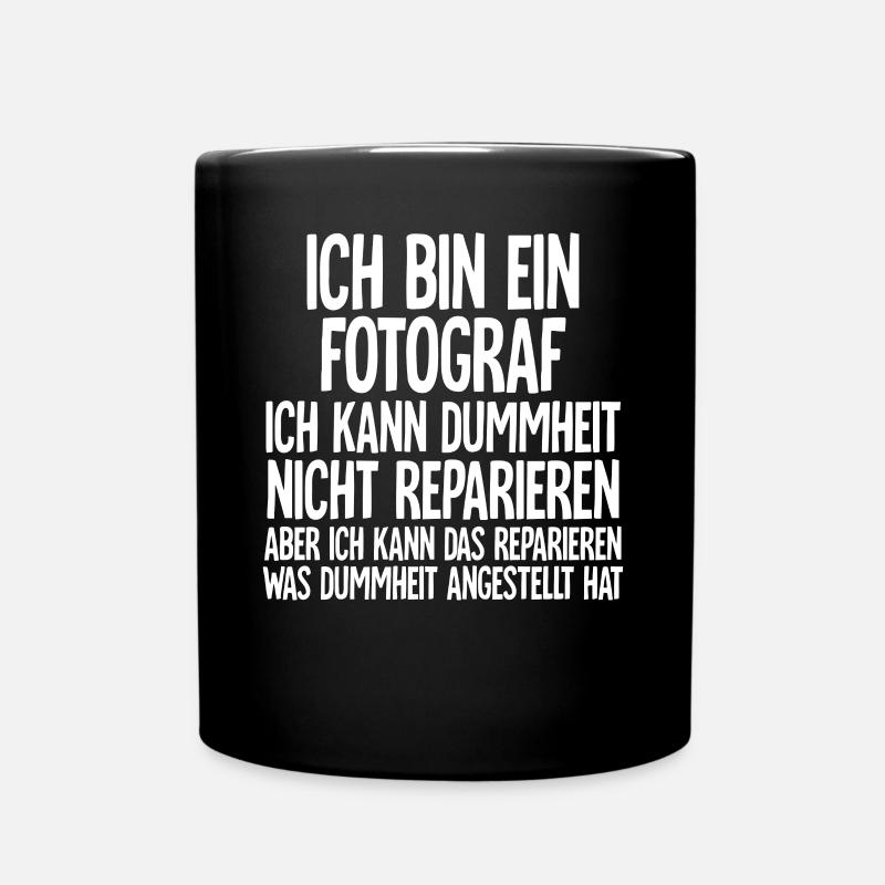 Fotograf - Tasse einfarbig - Schwarz
