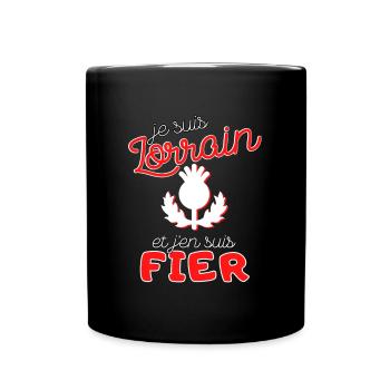 Cadeau Homme Lorrain Chardon Noel Anniversaire - Mug uni - noir - Devant