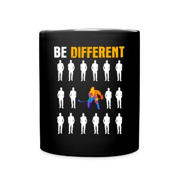 Eishockey Eishockeyspieler Lustiges Geschenk - Tasse einfarbig - Schwarz - Vorne