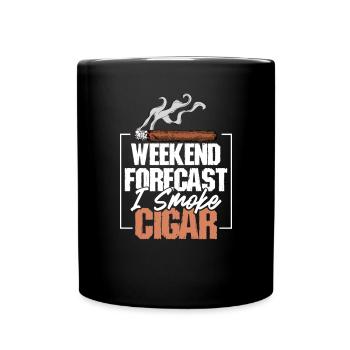 Smokers Tobacco Nicotine Smoking Cigarette Smoker - Full Colour Mug - black - Front