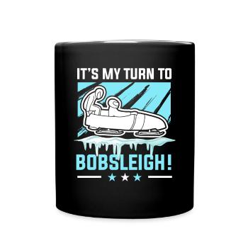 Winter Sports Racing Bobsleighing Bobsleigh Team - Full Colour Mug - black - Front