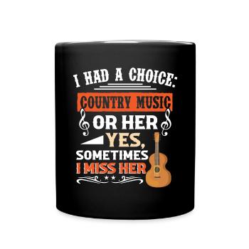 Musique Musique Western Folk Music Lover Musicien - Mug uni - noir - Devant