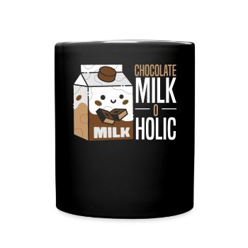Chocolate Milk O Holic Choco Drink Chocolate - Full Colour Mug - black - Front