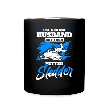 Snowmobiling Snow lovers Sledging - Full Colour Mug - black - Front