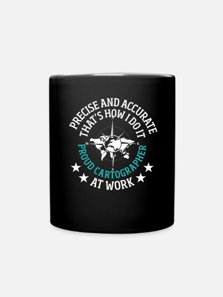 Cartographer Map Cartography - Full Colour Mug - black