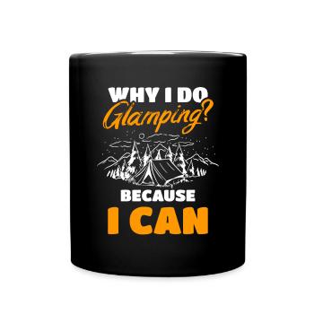 Glamping Glamper Camping - Mug uni - noir - Devant
