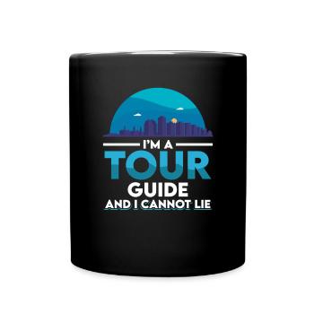 Guide touristique - Mug uni - noir - Devant