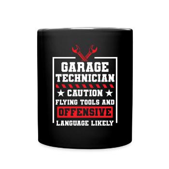 Mécanicien de garage - Mug uni - noir - Devant