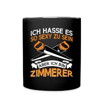 Zimmermann Hasse es so sexy zu sein - Tasse einfarbig - Schwarz - Vorne