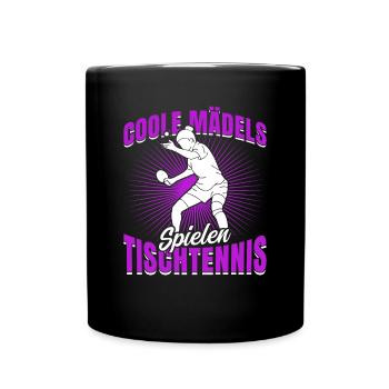 Tischtennis Mode On Tischtennisspieler - Tasse einfarbig - Schwarz - Vorne