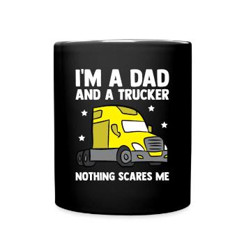 Chauffeur de camion Camionneur - Mug uni - noir - Devant