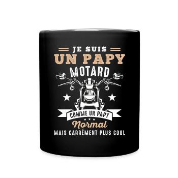 Motard Papy Moto Humour Cadeau Motorcycle Retraite - Mug uni - noir - Devant