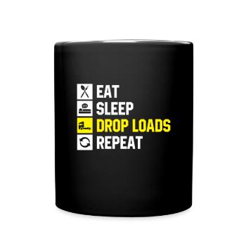 Camion Camion Chauffeur Camion Camionneur Cadeau - Mug uni - noir - Devant