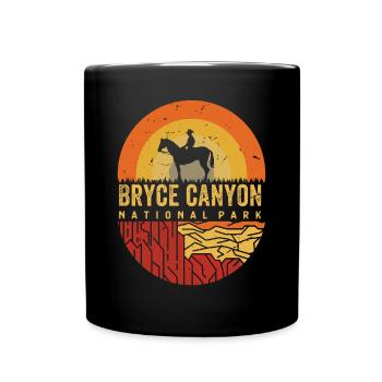 Parc national de Bryce Canyon Nature Utah Touristes Sou - Mug uni - noir - Devant