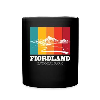 Mountain Fiordland National Park Nouvelle-Zélande Touriste Wan - Mug uni - noir - Devant