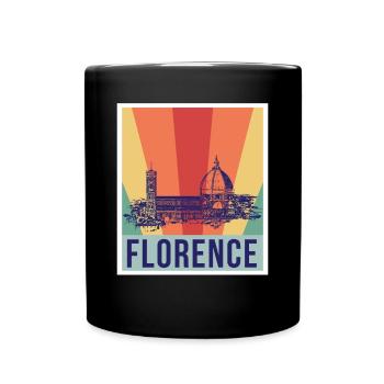 Cathédrale de Florence Italie Dôme Toscane Italiei - Mug uni - noir - Devant