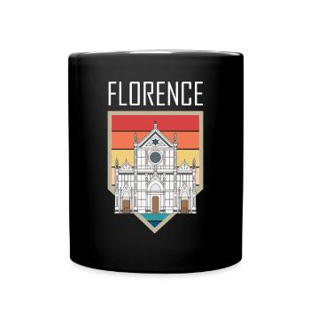 Florence Dome Toskana Kathedrale Italienisches Zuh - Tasse einfarbig - Schwarz - Vorne