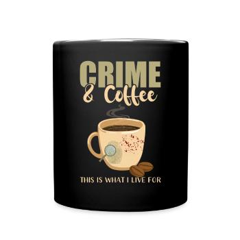 Criminologue Criminologie Café et criminalité - Mug uni - noir - Devant