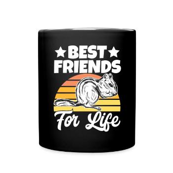 Cadeau de rongeur chipmunk - Mug uni - noir - Devant