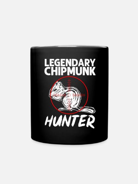 Streifenhörnchen Chipmunk Nagetier Geschenk - Tasse einfarbig - Schwarz