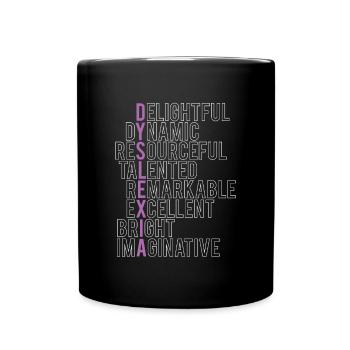 Dyslexia Shirt Geschenk - Tasse einfarbig - Schwarz - Vorne
