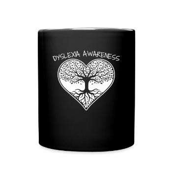 Dyslexia Dyslexic Shirt Gift - Full Colour Mug - black - Front