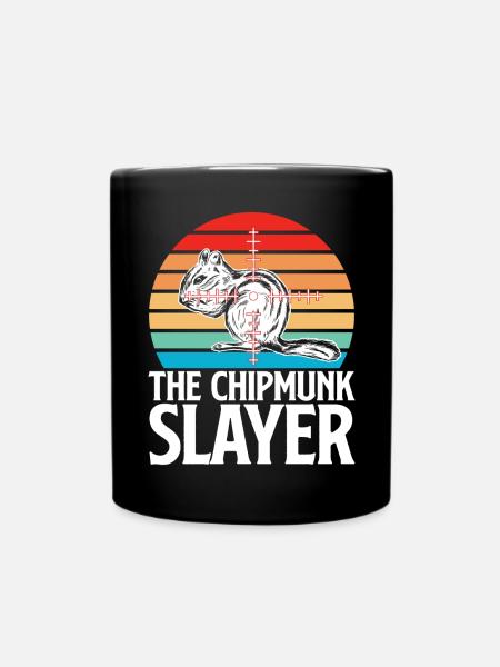 Streifenhörnchen Chipmunk Nagetier Geschenk - Tasse einfarbig - Schwarz