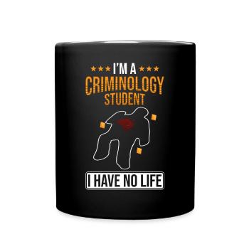 Étudiant en criminologie - Mug uni - noir - Devant