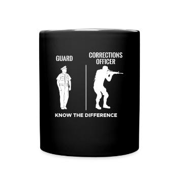 Garde VS Chemise d’agent correctionnel - Mug uni - noir - Devant