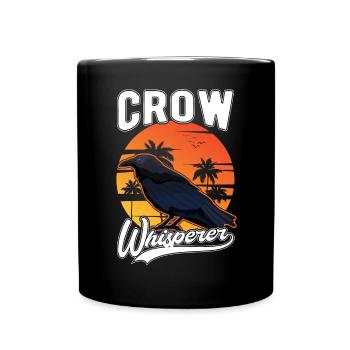 Crows Whisperer Raven Raven Crow Breeder - Full Colour Mug - black - Front