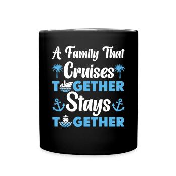 Croisière Vacances Famille A - Mug uni - noir - Devant