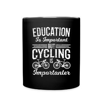 Vélo de route Vélo Cyclisme VTT - Mug uni - noir - Devant