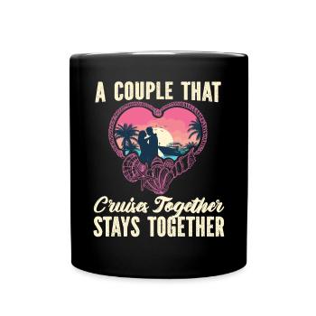 Cruise Ship Vacation Couples - Tasse einfarbig - Schwarz - Vorne