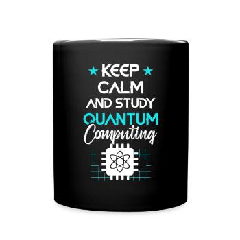 Quantencomputer Quantenmechanik - Tasse einfarbig - Schwarz - Vorne