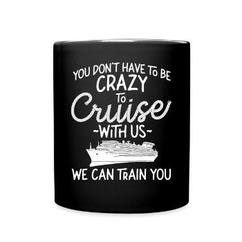 Cruise Ship Vacation Girl Friends - Full Colour Mug - black - Front
