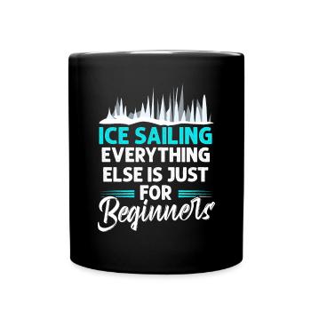 Eis Segeln Yachting - Tasse einfarbig - Schwarz - Vorne