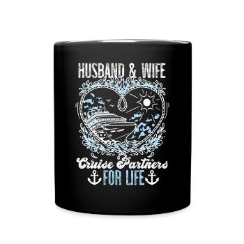 Cruise Ship Vacation Marriage - Tasse einfarbig - Schwarz - Vorne