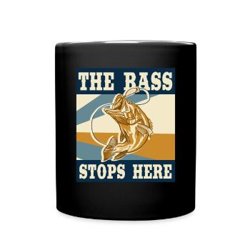Fish coil saltwater fishing Fishermen - Full Colour Mug - black - Front