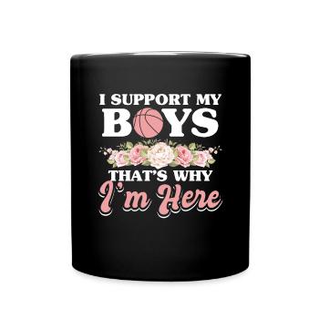 Baseball Mama Proud Mom - Full Colour Mug - black - Front
