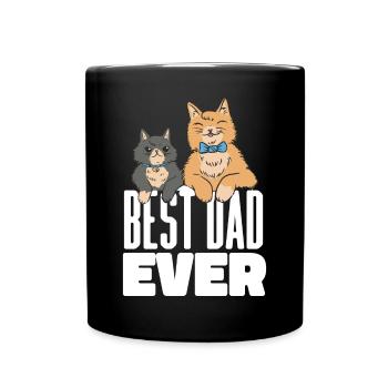 Meilleur Cat Dad Ever Funny Cat Daddy Fathers Day Gift - Mug uni - noir - Devant