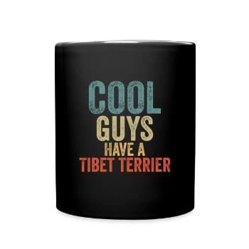 Les Cool Guys ont un tibet terrier - Mug uni - noir - Devant