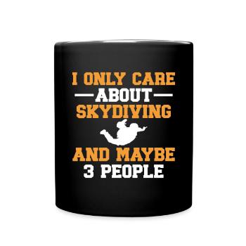 Skydiving for skydivers. - Full Colour Mug - black - Front